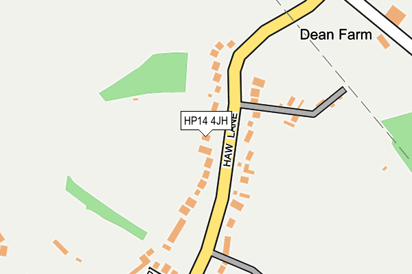 HP14 4JH map - OS OpenMap – Local (Ordnance Survey) HP14 4JH map - OS OpenMap – Local (Ordnance Survey)