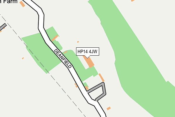 HP14 4JW map - OS OpenMap – Local (Ordnance Survey) HP14 4JW map - OS OpenMap – Local (Ordnance Survey)