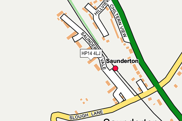 HP14 4LJ map - OS OpenMap – Local (Ordnance Survey) HP14 4LJ map - OS OpenMap – Local (Ordnance Survey)