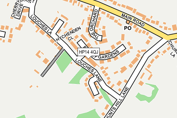 HP14 4QJ map - OS OpenMap – Local (Ordnance Survey) HP14 4QJ map - OS OpenMap – Local (Ordnance Survey)