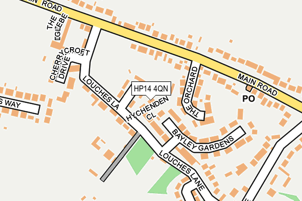 HP14 4QN map - OS OpenMap – Local (Ordnance Survey) HP14 4QN map - OS OpenMap – Local (Ordnance Survey)