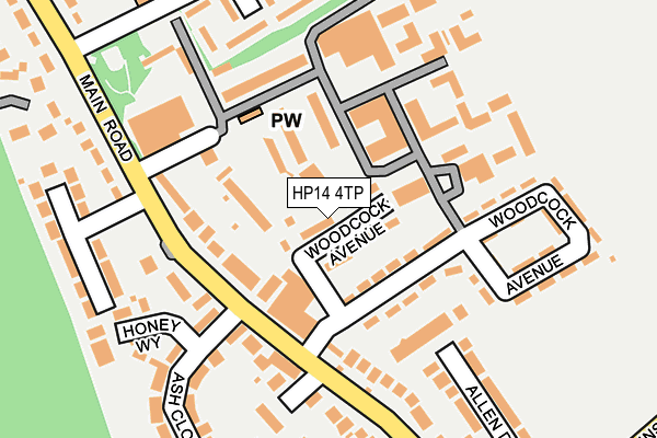 HP14 4TP map - OS OpenMap – Local (Ordnance Survey) HP14 4TP map - OS OpenMap – Local (Ordnance Survey)