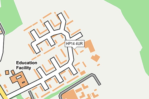HP14 4UR map - OS OpenMap – Local (Ordnance Survey) HP14 4UR map - OS OpenMap – Local (Ordnance Survey)