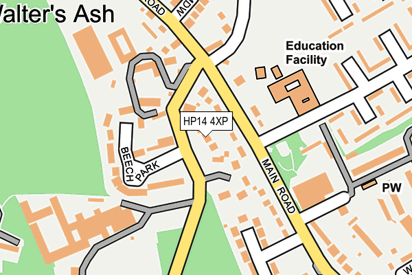 HP14 4XP map - OS OpenMap – Local (Ordnance Survey) HP14 4XP map - OS OpenMap – Local (Ordnance Survey)