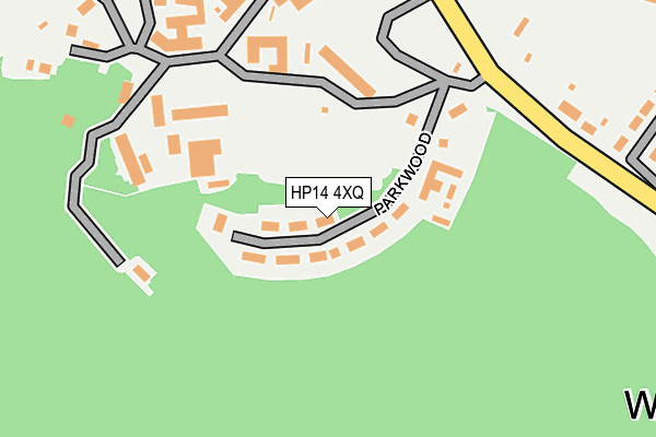 HP14 4XQ map - OS OpenMap – Local (Ordnance Survey) HP14 4XQ map - OS OpenMap – Local (Ordnance Survey)