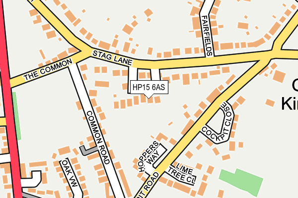 HP15 6AS map - OS OpenMap – Local (Ordnance Survey) HP15 6AS map - OS OpenMap – Local (Ordnance Survey)