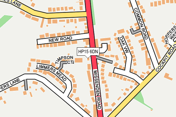 HP15 6DN map - OS OpenMap – Local (Ordnance Survey)