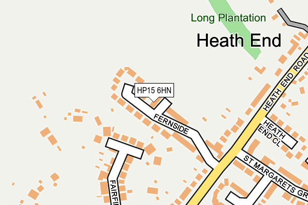 HP15 6HN map - OS OpenMap – Local (Ordnance Survey) HP15 6HN map - OS OpenMap – Local (Ordnance Survey)