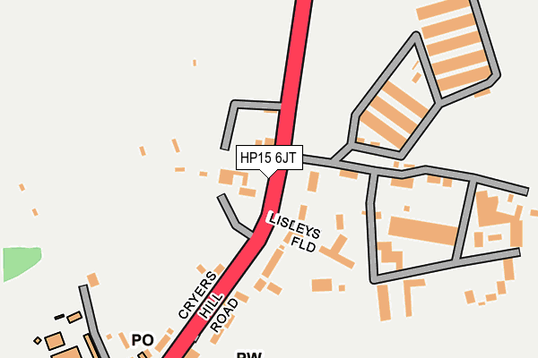 HP15 6JT map - OS OpenMap – Local (Ordnance Survey)