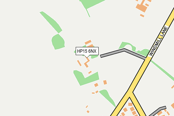 HP15 6NX map - OS OpenMap – Local (Ordnance Survey) HP15 6NX map - OS OpenMap – Local (Ordnance Survey)