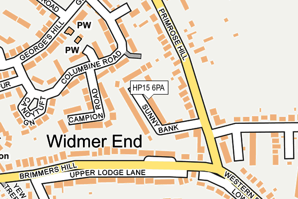 HP15 6PA map - OS OpenMap – Local (Ordnance Survey) HP15 6PA map - OS OpenMap – Local (Ordnance Survey)