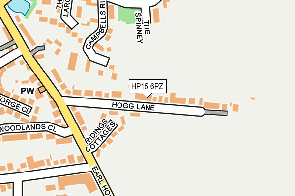 HP15 6PZ map - OS OpenMap – Local (Ordnance Survey) HP15 6PZ map - OS OpenMap – Local (Ordnance Survey)