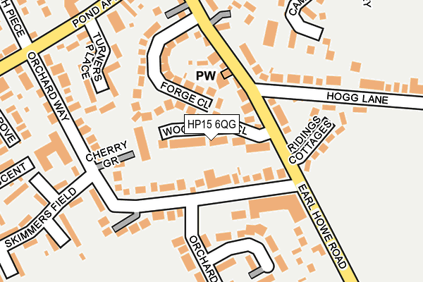 HP15 6QG map - OS OpenMap – Local (Ordnance Survey)