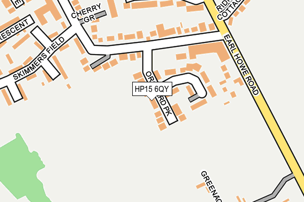 HP15 6QY map - OS OpenMap – Local (Ordnance Survey) HP15 6QY map - OS OpenMap – Local (Ordnance Survey)