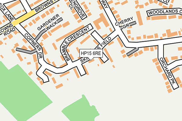 HP15 6RE map - OS OpenMap – Local (Ordnance Survey) HP15 6RE map - OS OpenMap – Local (Ordnance Survey)