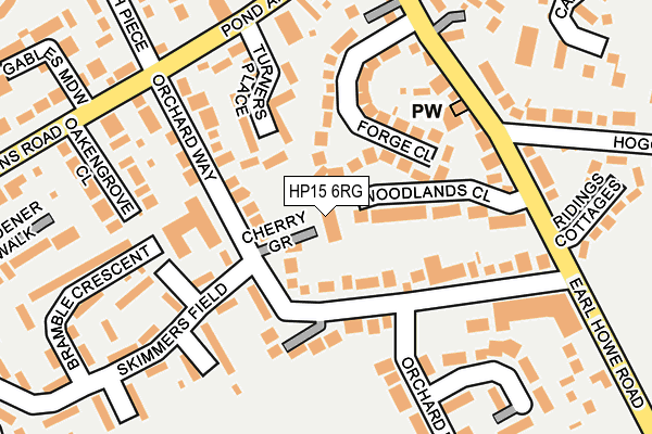 HP15 6RG map - OS OpenMap – Local (Ordnance Survey) HP15 6RG map - OS OpenMap – Local (Ordnance Survey)