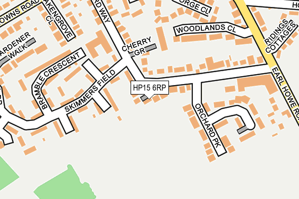HP15 6RP map - OS OpenMap – Local (Ordnance Survey) HP15 6RP map - OS OpenMap – Local (Ordnance Survey)