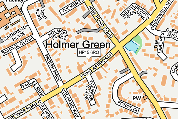 HP15 6RQ map - OS OpenMap – Local (Ordnance Survey) HP15 6RQ map - OS OpenMap – Local (Ordnance Survey)