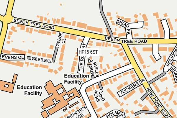 HP15 6ST map - OS OpenMap – Local (Ordnance Survey) HP15 6ST map - OS OpenMap – Local (Ordnance Survey)