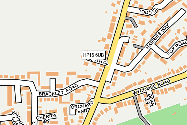 HP15 6UB map - OS OpenMap – Local (Ordnance Survey) HP15 6UB map - OS OpenMap – Local (Ordnance Survey)