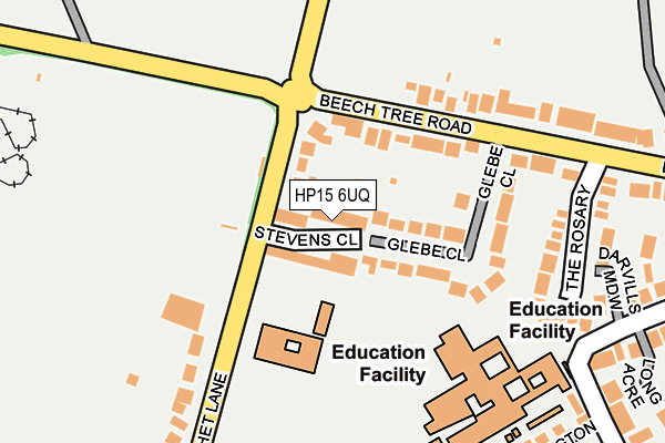 HP15 6UQ map - OS OpenMap – Local (Ordnance Survey)