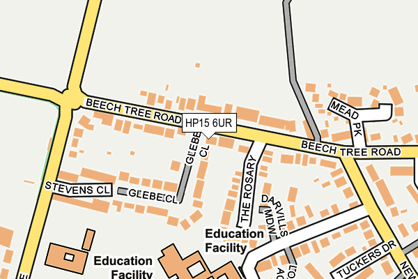 HP15 6UR map - OS OpenMap – Local (Ordnance Survey)