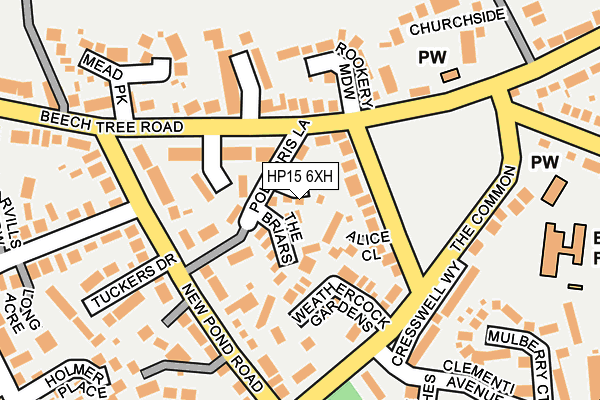 HP15 6XH map - OS OpenMap – Local (Ordnance Survey) HP15 6XH map - OS OpenMap – Local (Ordnance Survey)
