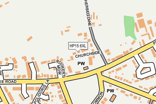 HP15 6XL map - OS OpenMap – Local (Ordnance Survey)