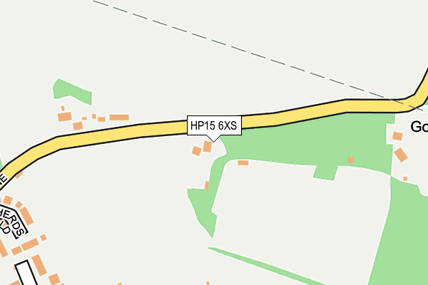 HP15 6XS map - OS OpenMap – Local (Ordnance Survey) HP15 6XS map - OS OpenMap – Local (Ordnance Survey)