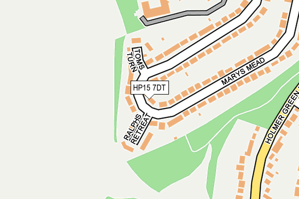 HP15 7DT map - OS OpenMap – Local (Ordnance Survey) HP15 7DT map - OS OpenMap – Local (Ordnance Survey)