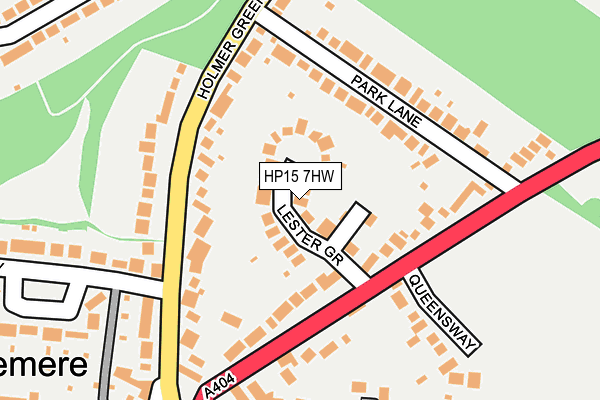 HP15 7HW map - OS OpenMap – Local (Ordnance Survey) HP15 7HW map - OS OpenMap – Local (Ordnance Survey)