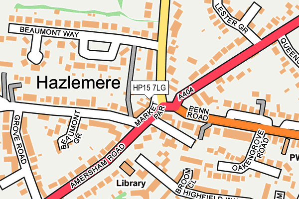 HP15 7LG map - OS OpenMap – Local (Ordnance Survey) HP15 7LG map - OS OpenMap – Local (Ordnance Survey)