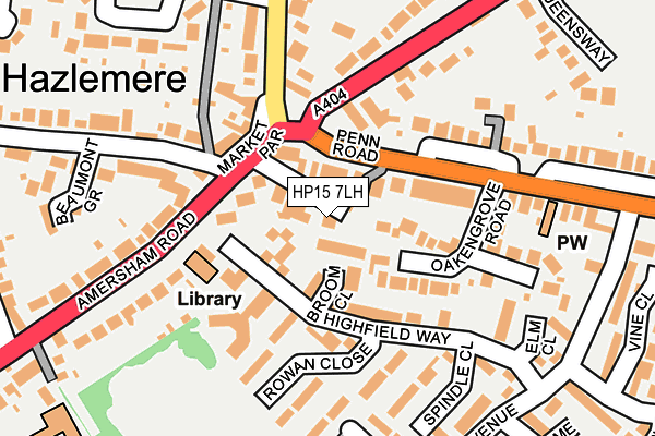 HP15 7LH map - OS OpenMap – Local (Ordnance Survey) HP15 7LH map - OS OpenMap – Local (Ordnance Survey)