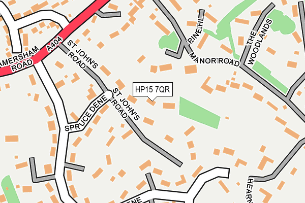 HP15 7QR map - OS OpenMap – Local (Ordnance Survey) HP15 7QR map - OS OpenMap – Local (Ordnance Survey)