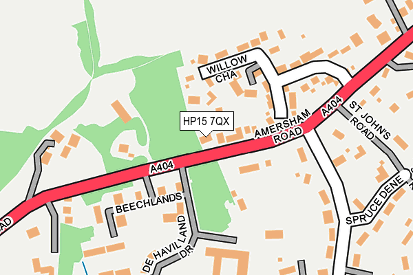 HP15 7QX map - OS OpenMap – Local (Ordnance Survey) HP15 7QX map - OS OpenMap – Local (Ordnance Survey)