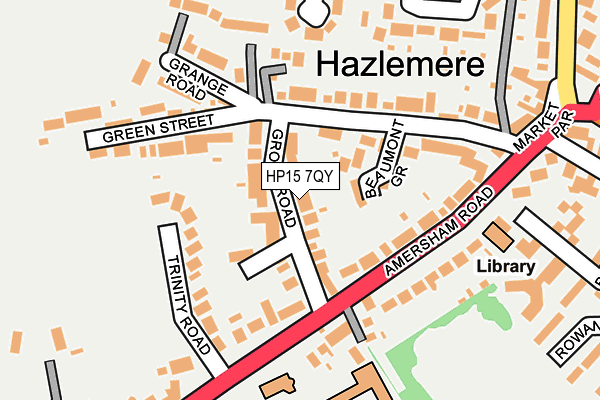 HP15 7QY map - OS OpenMap – Local (Ordnance Survey)