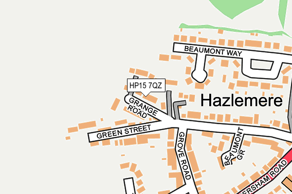 HP15 7QZ map - OS OpenMap – Local (Ordnance Survey) HP15 7QZ map - OS OpenMap – Local (Ordnance Survey)