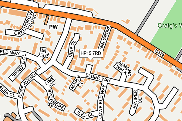 HP15 7RD map - OS OpenMap – Local (Ordnance Survey) HP15 7RD map - OS OpenMap – Local (Ordnance Survey)