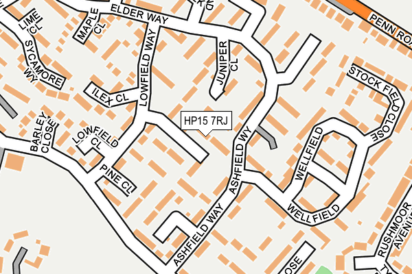 HP15 7RJ map - OS OpenMap – Local (Ordnance Survey) HP15 7RJ map - OS OpenMap – Local (Ordnance Survey)