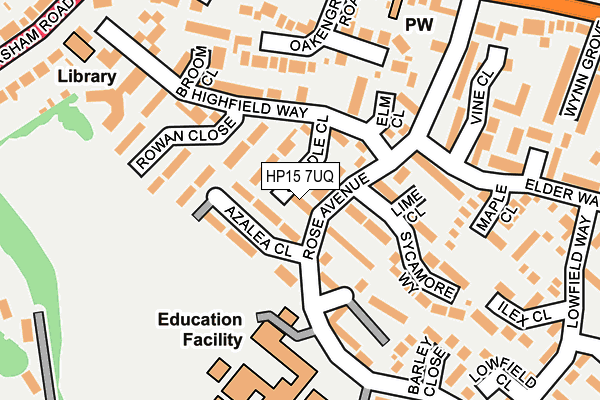 HP15 7UQ map - OS OpenMap – Local (Ordnance Survey) HP15 7UQ map - OS OpenMap – Local (Ordnance Survey)