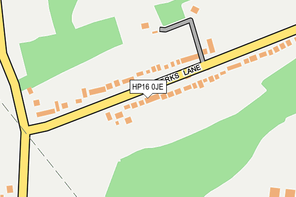 HP16 0JE map - OS OpenMap – Local (Ordnance Survey) HP16 0JE map - OS OpenMap – Local (Ordnance Survey)