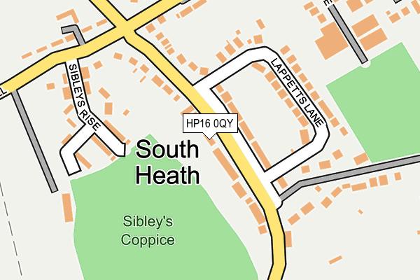 HP16 0QY map - OS OpenMap – Local (Ordnance Survey) HP16 0QY map - OS OpenMap – Local (Ordnance Survey)