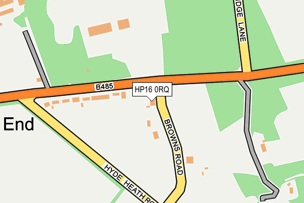HP16 0RQ map - OS OpenMap – Local (Ordnance Survey) HP16 0RQ map - OS OpenMap – Local (Ordnance Survey)