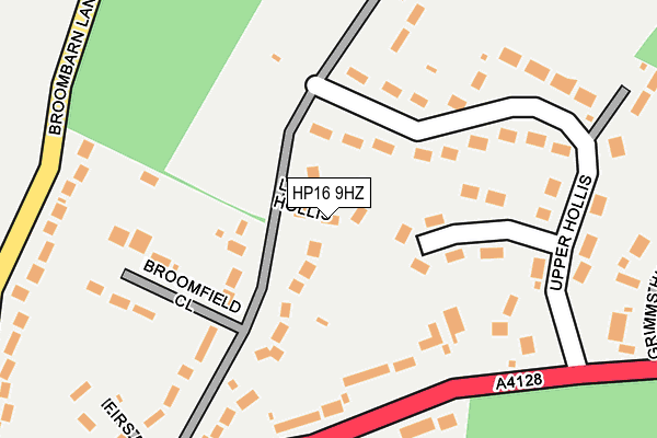 HP16 9HZ map - OS OpenMap – Local (Ordnance Survey) HP16 9HZ map - OS OpenMap – Local (Ordnance Survey)