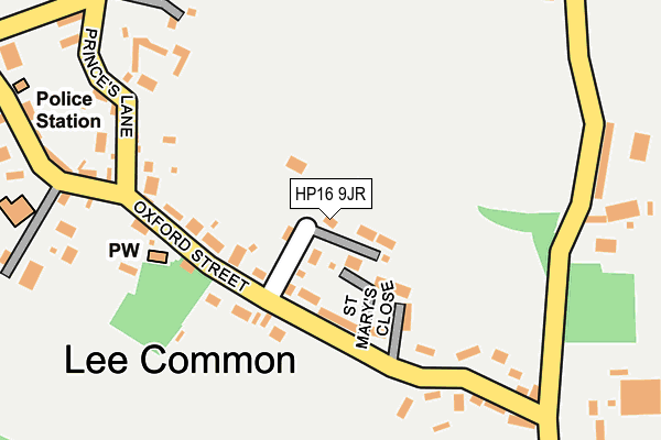HP16 9JR map - OS OpenMap – Local (Ordnance Survey) HP16 9JR map - OS OpenMap – Local (Ordnance Survey)