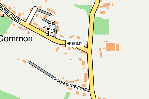 HP16 9JY map - OS OpenMap – Local (Ordnance Survey) HP16 9JY map - OS OpenMap – Local (Ordnance Survey)