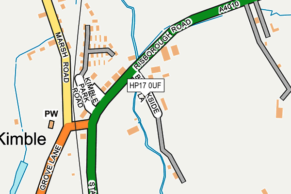 HP17 0UF map - OS OpenMap – Local (Ordnance Survey)