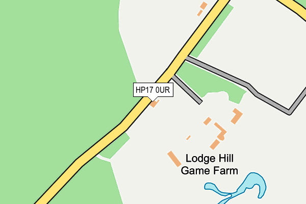 HP17 0UR map - OS OpenMap – Local (Ordnance Survey)
