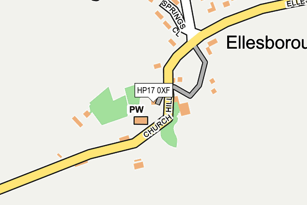 HP17 0XF map - OS OpenMap – Local (Ordnance Survey) HP17 0XF map - OS OpenMap – Local (Ordnance Survey)