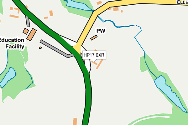 HP17 0XR map - OS OpenMap – Local (Ordnance Survey) HP17 0XR map - OS OpenMap – Local (Ordnance Survey)